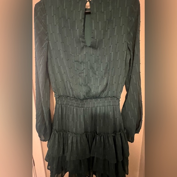 Express XS lightweight, long sleeve dress with shimmer 💚✨ - Picture 2 of 4